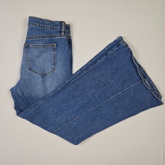 LOFT Exaggerated Flare Jeans Size 4 High Waist Stretch Boho Retro Y2K Vibe - Picture 12 of 13
